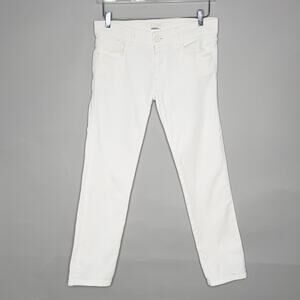 Chloe S White Low Rise Skinny Ankle Denim Jeans